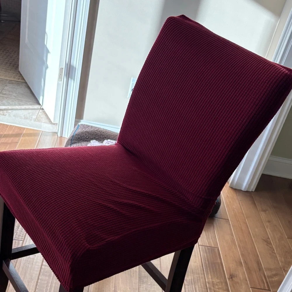 Luxurious Deep Red Chair Covers
